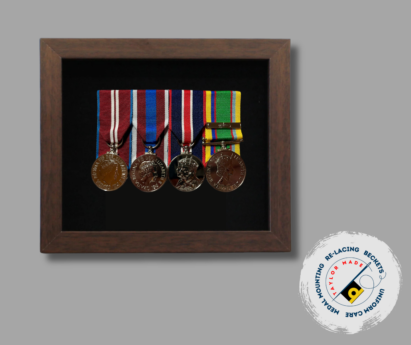 Freestanding Medal Display Case for 3 to 4 Medals