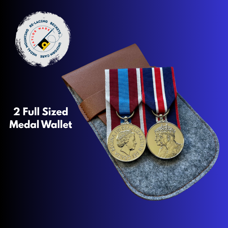 Medal Wallet/Pouch - Two Full Sized Medals