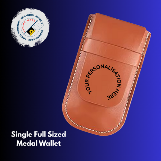 Medal Wallet/Pouch - Single Full Sized Medal