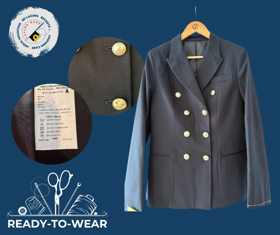 RN Female Officer Barathea No1B Suit Jacket - 100L