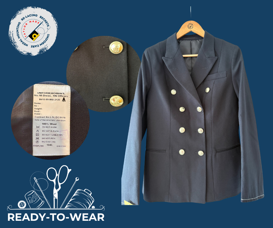 RN Female Officer Barathea No1B Suit Jacket - 104L