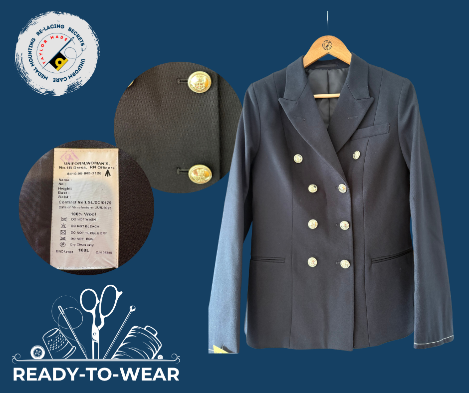 RN Female Officer Barathea No1B Suit Jacket - 108L