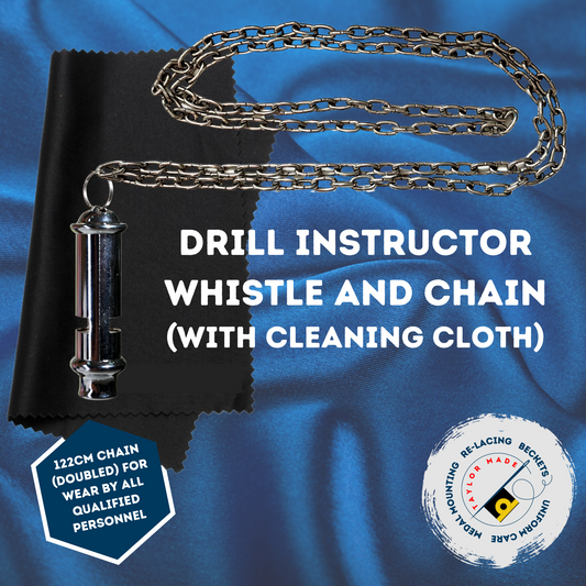 Drill Instructor Whistle and Chain