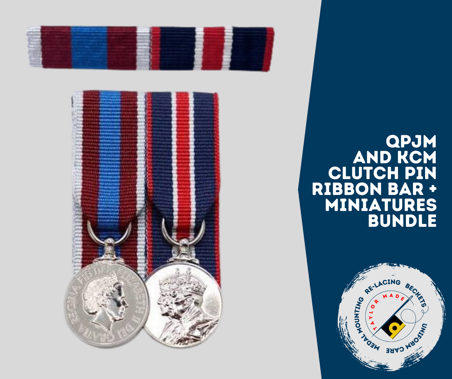 QPJM and KCM Ribbon Bar and Miniatures Bundle