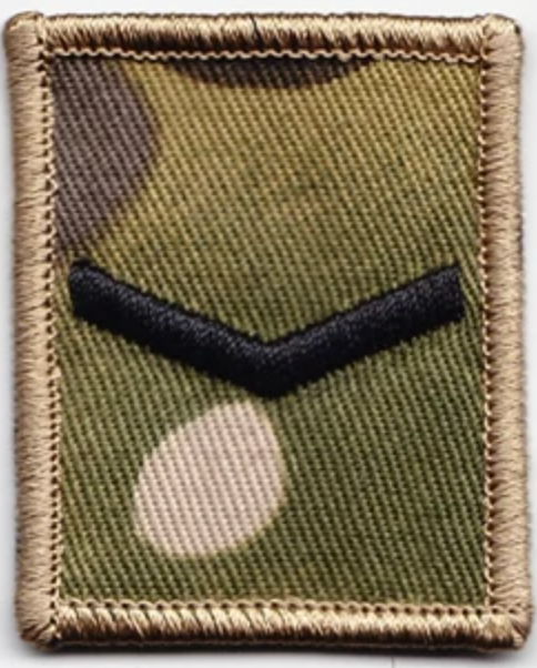 MTP Rank Patches with Velcro Backing