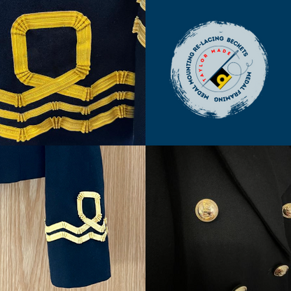 Officer Promotion Alterations and Striping Up - RN/MN/SCC/VCC/CCF Taylor Made Medals Officer Promotion Alterations and Striping Up - RN/MN/SCC/VCC/CCF Taylor Made Medals